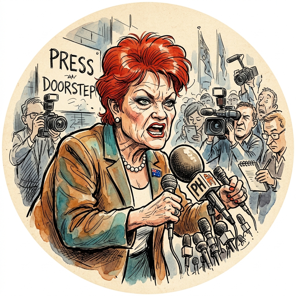 Pauline Hanson caricature